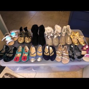 Girls lot of size 8t shoes and boots